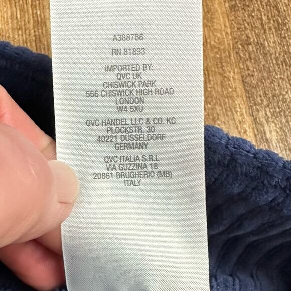 Denim&Co Pull On Pants Plus Size 5XP Corduroy Velour Ribbed Navy NEW - Picture 5 of 7